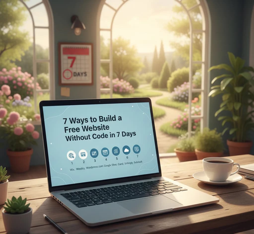 7 Ways to Build a Free Website Without Code ( In Just 7 Days )
